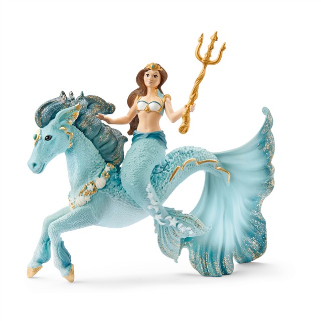 Schleich Sirène Eyela sur cheval de mer (70594) au meilleur prix sur